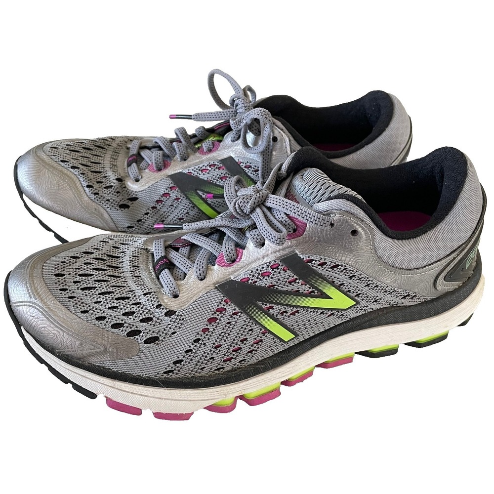 New Balance Women's 1260v7 Size 6.5 Gray Purple Pre-Owned Running Shoes
